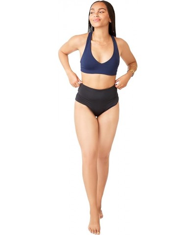 Women's La Jolla Reversible Top Black/Navy Medium $30.73 Swimsuits