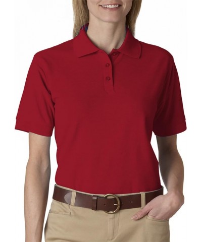 8541 Ladies Whisper Pique Polo Apple Cardinal $9.58 Shirts