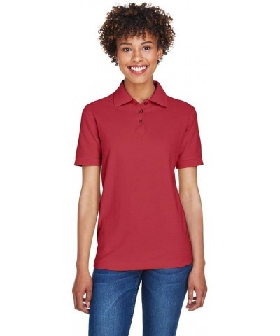 8541 Ladies Whisper Pique Polo Apple Cardinal $9.58 Shirts