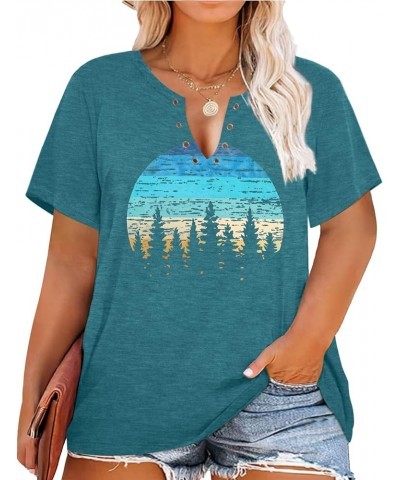 Women Plus Size Top Cute Funny Inspirational Kind Graphic Tees Tops A-z02 Green $11.52 Activewear