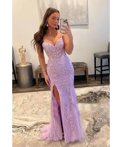 Mermaid Prom Dresses for Women Long Spaghetti Strap Formal Evening Gown Silver $40.28 Dresses