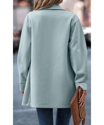 Women Casual Blazer Jacket - Long Sleeve Open Front Cardigan Lapel Button Work Office Blazers with Pockets Light Green $24.74...