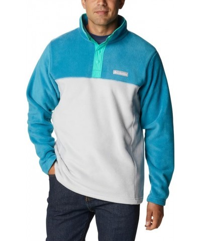 Men's Steens Mountain Half Snap Nimbus Grey/Deep Marine/Electric Turquoise U $17.55 Jackets