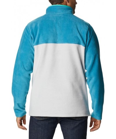 Men's Steens Mountain Half Snap Nimbus Grey/Deep Marine/Electric Turquoise U $17.55 Jackets