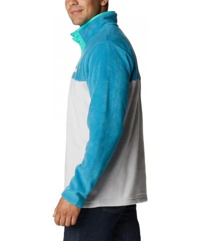 Men's Steens Mountain Half Snap Nimbus Grey/Deep Marine/Electric Turquoise U $17.55 Jackets