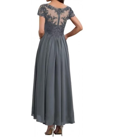 Tea Length Mother of The Bride Dresses for Wedding Lace Appliques Evening Dresses for Women Champagne $41.24 Dresses