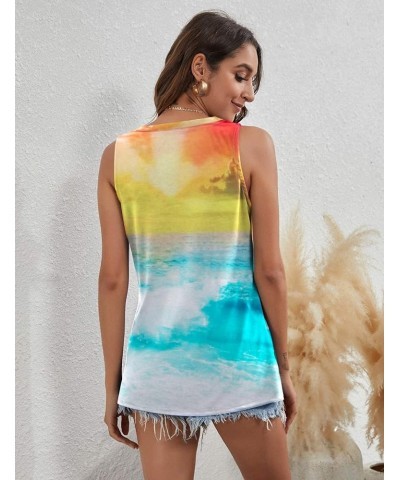 Life is Better at The Beach Tank Tops Women Summer Hawaiian Beach Shirt: Casual Vacation Sleeveless Muscle Tank Colorful $7.6...