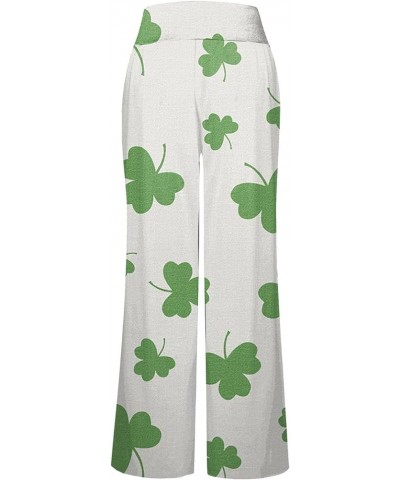 Jogging Plus Size Floofy Slacks Womens Tapered St Patrick's Day Polyester Comfortable Empire Waist Regular 01-mint Green $7.6...