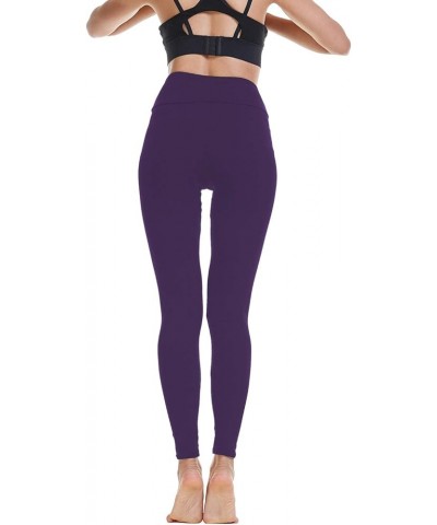 Women's High Waist Yoga Pants Cutout Ripped Super Soft and Comfortable Skinny Leggings Purple $8.40 Leggings