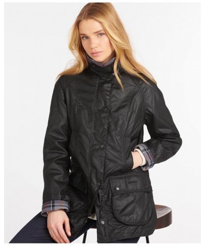 Women's Classic Beadnell Wax Jacket Black $144.96 Jackets