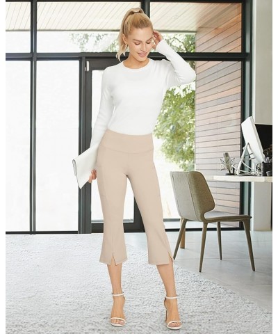 Bootcut Yoga Pants for Women Capri with Pockets High Waisted Casual Work Khaki $13.12 Pants