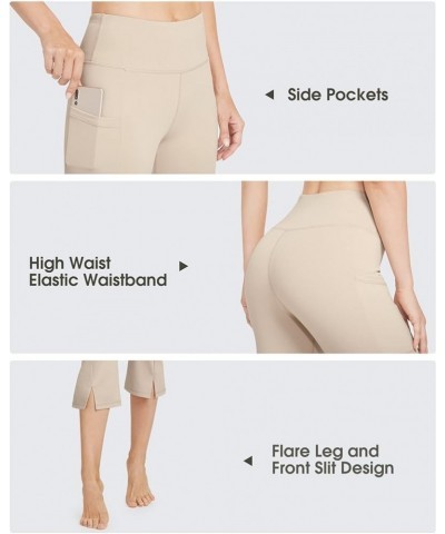 Bootcut Yoga Pants for Women Capri with Pockets High Waisted Casual Work Khaki $13.12 Pants