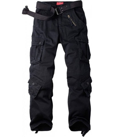 Women's Cargo Pants Quick Dry Casual Military Army Camo Combat Work Casual Pants with Pockets Black $27.83 Uniforms