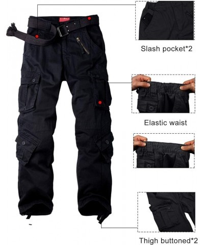 Women's Cargo Pants Quick Dry Casual Military Army Camo Combat Work Casual Pants with Pockets Black $27.83 Uniforms