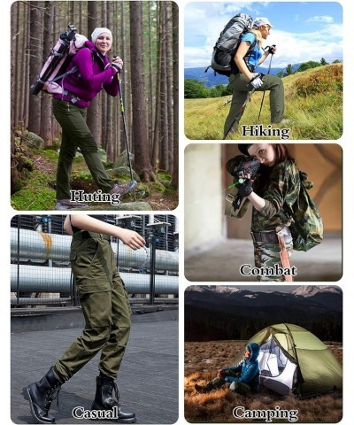 Women's Cargo Pants Quick Dry Casual Military Army Camo Combat Work Casual Pants with Pockets Black $27.83 Uniforms