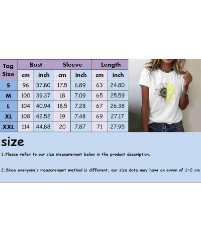 Women's T Shirts Short Sleeve Tees Sunflower Graphic Loose Summer Tops St Patricks Day Shirts for Women A3-green $18.87 Activ...