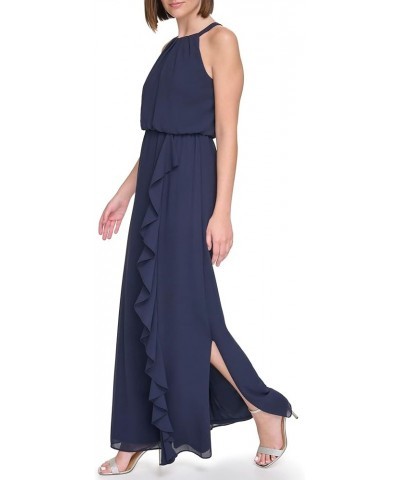 Women's Plus Chiffon Maxi Sleeveless-Guest of Wedding Navy $43.69 Dresses