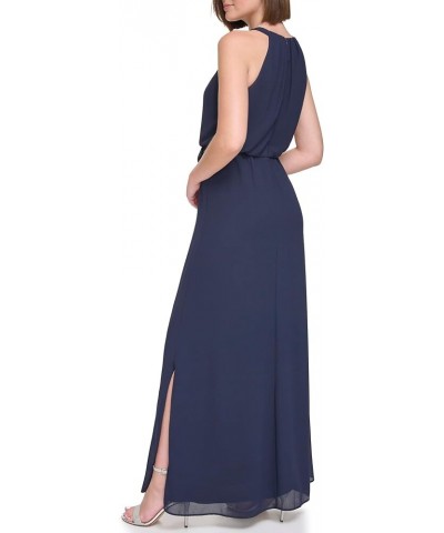 Women's Plus Chiffon Maxi Sleeveless-Guest of Wedding Navy $43.69 Dresses