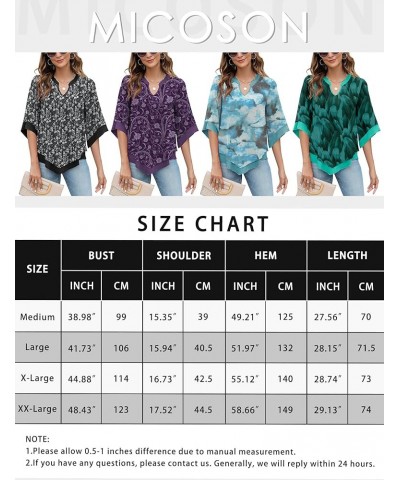 Womens 3/4 Sleeve Chiffon Blouses V Neck Double Layers Mesh Shirts Dressy Flowy Tunic Tops Gray Floral $18.87 Tops