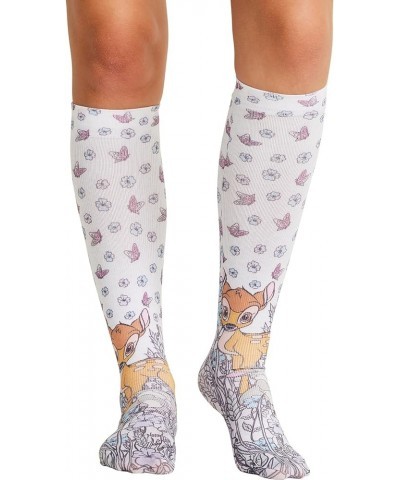 Comfortsupport Women Knee High 8-15 mmHg Compression Socks, Plus, Wild Abstract Best Friend Bambi One Size $9.45 Activewear