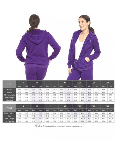 Track Suits for Women Set Sherpa lined Casual 2 Piece Outfits Sweatsuit Fuchsia 1 $27.13 Activewear