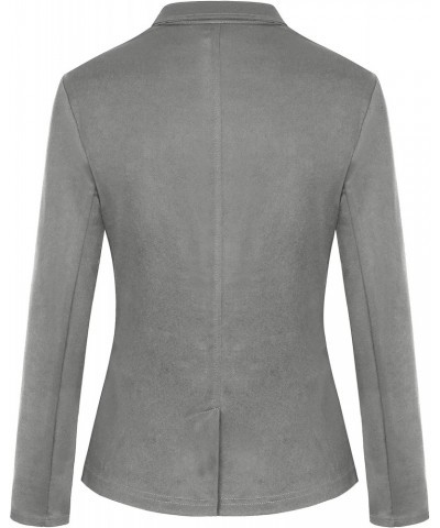 Blazers for Women Casual Long Sleeve Open Front Cardigan Work Office Blazers Jacket with Pockets (Grey - Size L) $22.35 Blazers