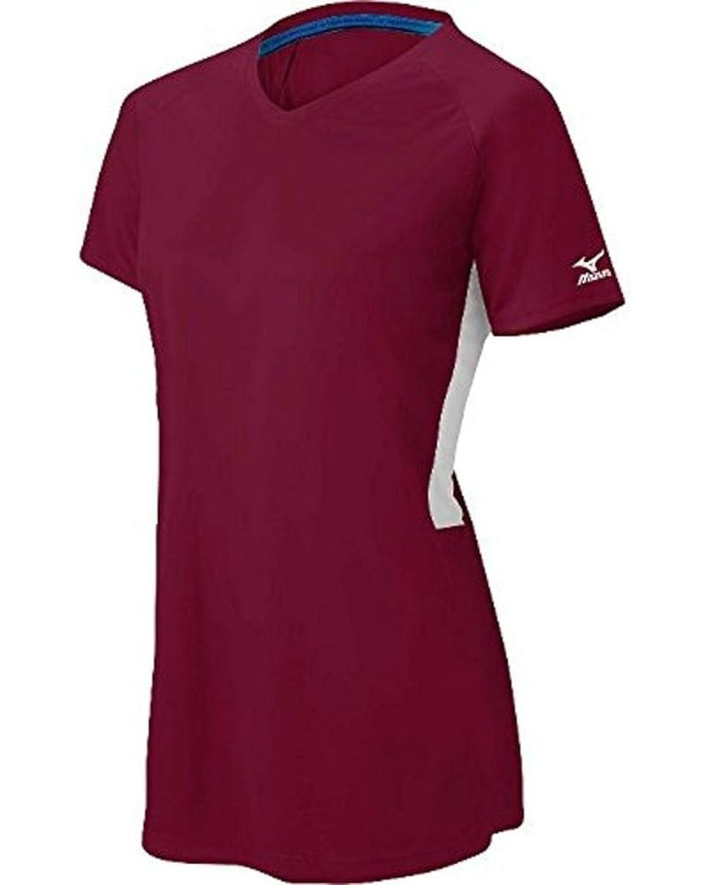 Women's Comp Short-Sleeve V-Neck X-Small Maroon-white $10.00 Jerseys