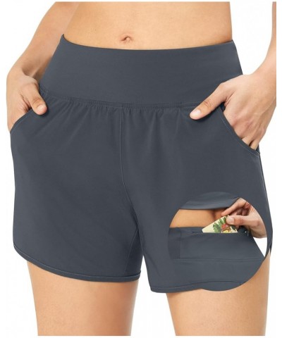 Running Shorts for Women Athletic Shorts for Women Gym Shorts Women's Workout Shorts with Pockets Swim Shorts Grey $9.02 Acti...