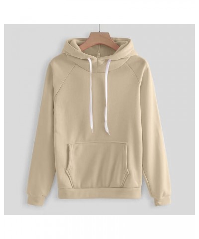 Women Pullover Hoodie Pockets Sweatpants Sport Jogger Sweatsuit D-khaki $9.17 Hoodies & Sweatshirts