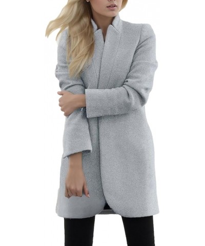 Coats For Women,Women Winter Mid-Length Overcoat Lapel Cardigan Woolen Fleece Coat With Belt Sweaters Cardigan 2023 S02grey $...