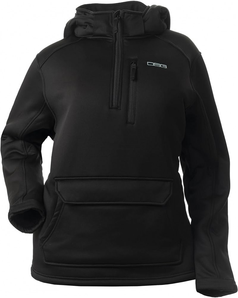 (DSG Outerwear) Women's Breanna 2.0 Fleece Hunting Pullovers | Mild Climate, DWR Treated Black 2.0 $55.35 Jackets