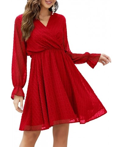 Women's Classic Red-long Sleeve $24.35 Dresses