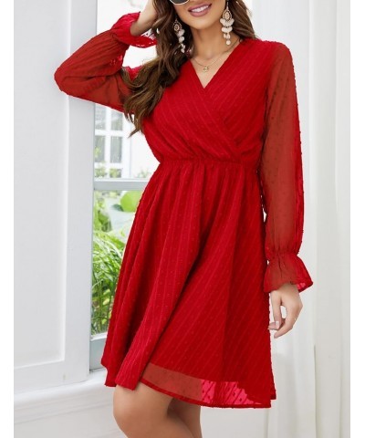 Women's Classic Red-long Sleeve $24.35 Dresses