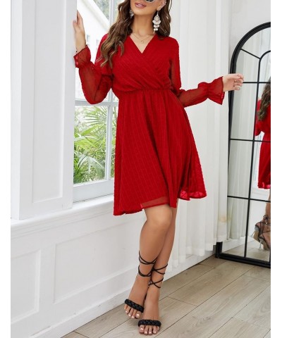 Women's Classic Red-long Sleeve $24.35 Dresses