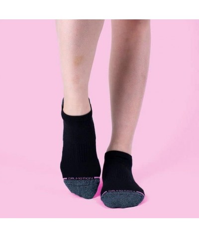 Womens Low Cut Cushioned Breathable Compression Ankle Socks with Arch Support 6 Pairs Black - 2 $20.29 Activewear