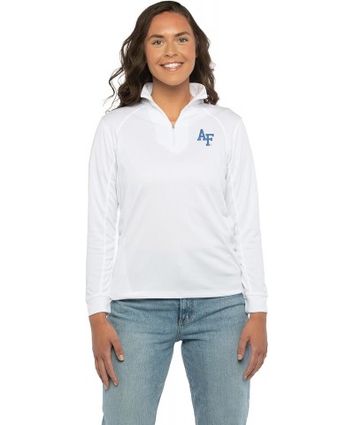 Women's Collegiate Micro Mesh Performance White 1/4 Zip Pullover, Air Force Falcons, Large $29.48 Hoodies & Sweatshirts