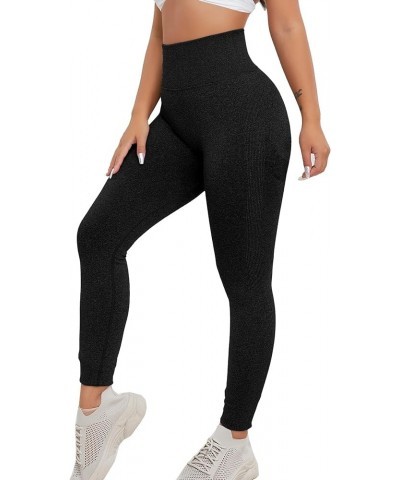 Seamless Scrunch Butt Lifting Leggings for Women Tummy Control High Waisted Gym Workout Yoga Pants Dark Grey $14.10 Leggings