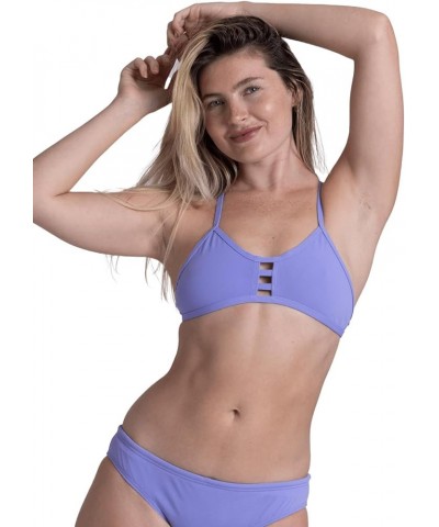 Tomcat Tie-Back Athletic Bikini Top for Competitive Swimming, Lifeguarding, Full Coverage Women's Swimsuit Top Lavender $15.6...