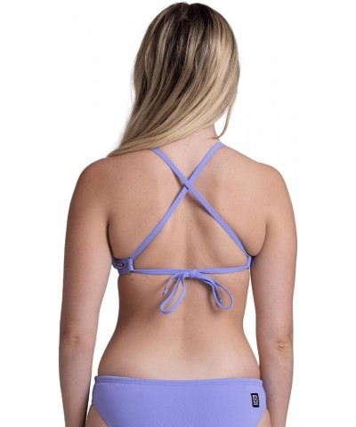 Tomcat Tie-Back Athletic Bikini Top for Competitive Swimming, Lifeguarding, Full Coverage Women's Swimsuit Top Lavender $15.6...