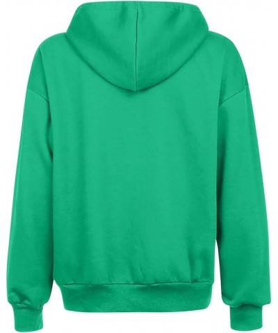 Women's Oversized Y2K Hoodies Zipper Drawstring Hooded Jackets 2023 Trendy Lightweight Dressy Streetwear with Pockets 06-gree...