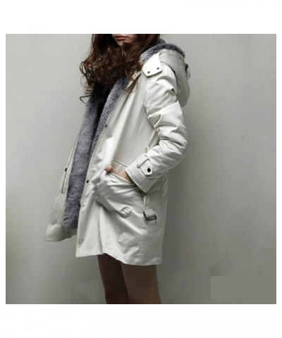 Long Puffer Coat Women 2023 Fall Winter Warm Long Sleeve Fleece Lined Parka Coats with Pocket Casual Zip Up Overcoat Clearanc...