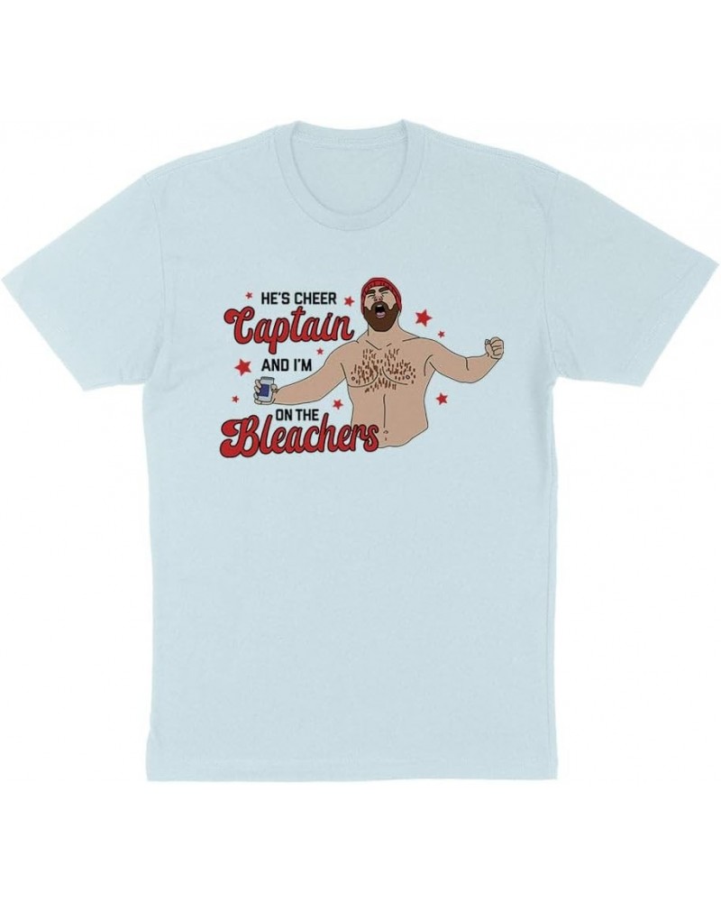 He's Cheer Captain Jason Football Shirt Unisex Light Blue $10.00 Sweaters