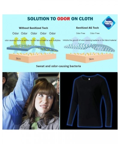 100% Merino Wool Base Layer Women Thermals Long Sleeve Shirt Soft Lightweight Undershirt Top for Travel Hiking Black $25.48 A...