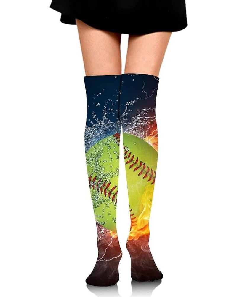 Dress Decor Socks, Knee High Athletic Socks Tube Outdoor Sport Socks Color573 $10.99 Activewear