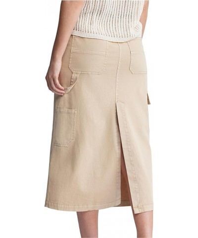 Women's Matilde Mid Rise Twill Maxi Cargo Skirt Beige $35.52 Skirts