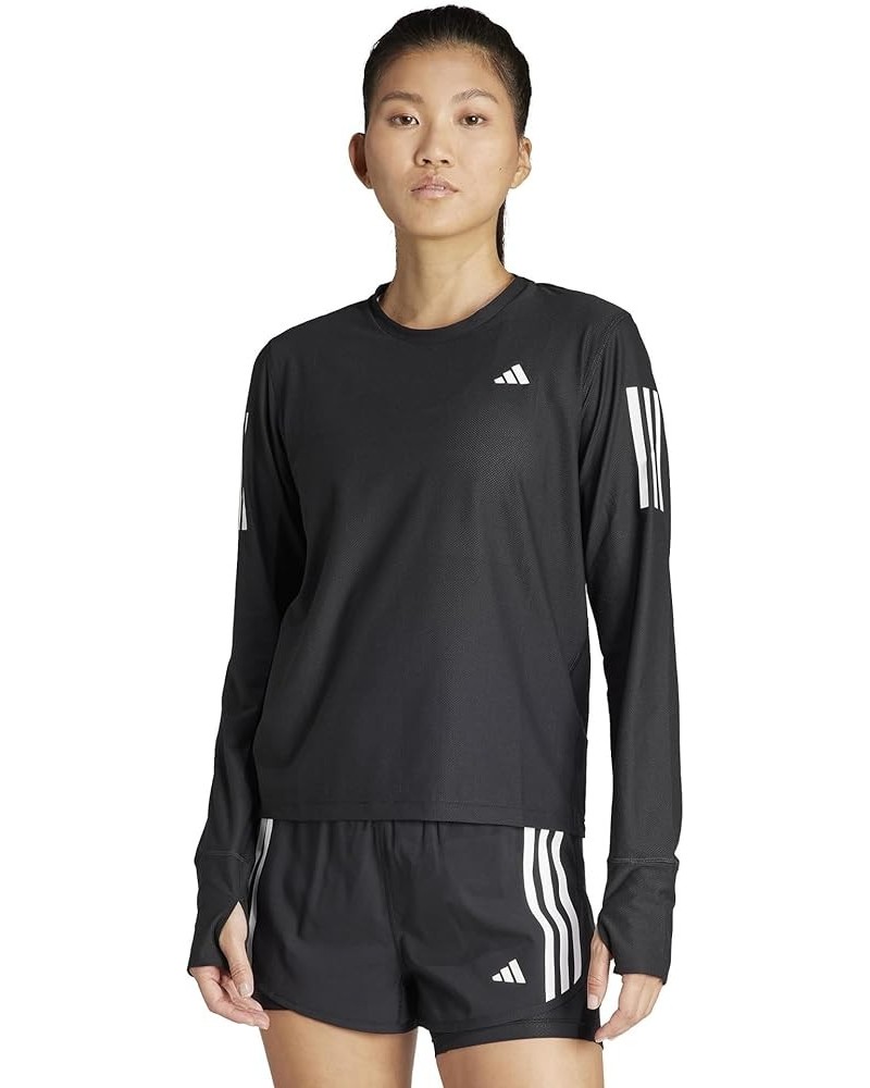 Women's Own The Run Long Sleeve T-Shirt Black $17.84 Activewear