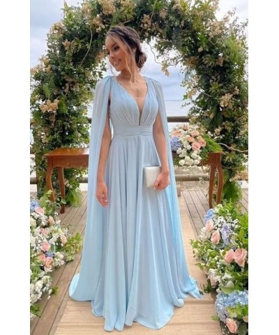 Long Bridesmaid Dresses for Wedding Chiffon Wedding Guest Dresses for Women A Line Formal Evening Party Gowns Lavender $29.44...