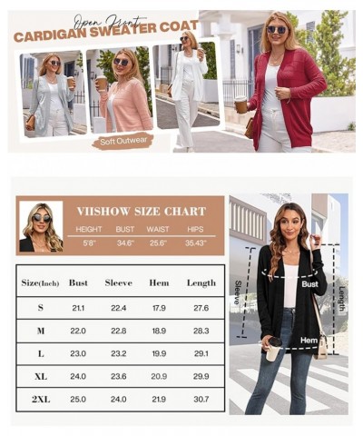 Womens Open Front Cardigan Sweater Long Sleeve Loose Fit Soft Crochet Knit Hollow Out Sweaters Lightweight Cardigans Light Gr...