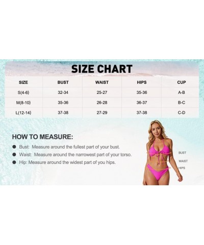 Women Sexy Thong Bikini Swimsuit Set Push Up String Brazilian Bathing Suits Red $12.18 Swimsuits