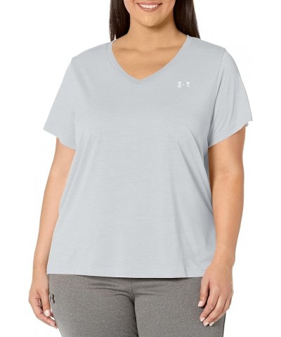 Women's Tech Short-Sleeve V-Neck-Twist (014) Halo Gray / / Metallic Silver 3X $13.80 Activewear